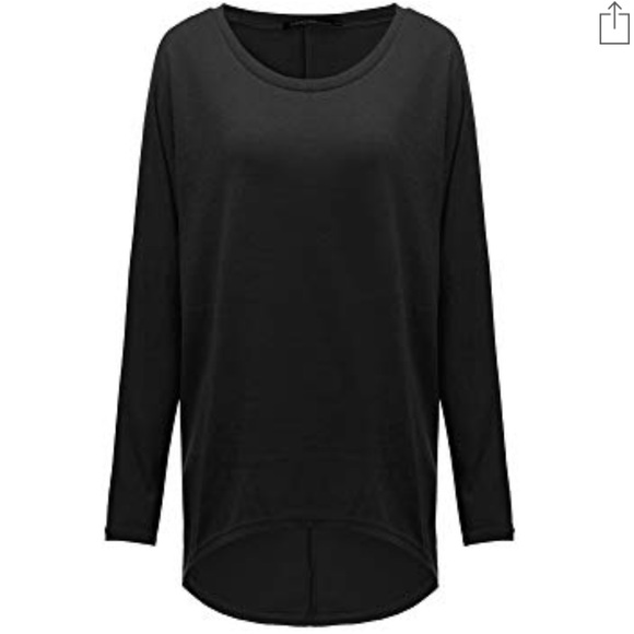 NWT Zanzea Black Oversized Top - Picture 2 of 8